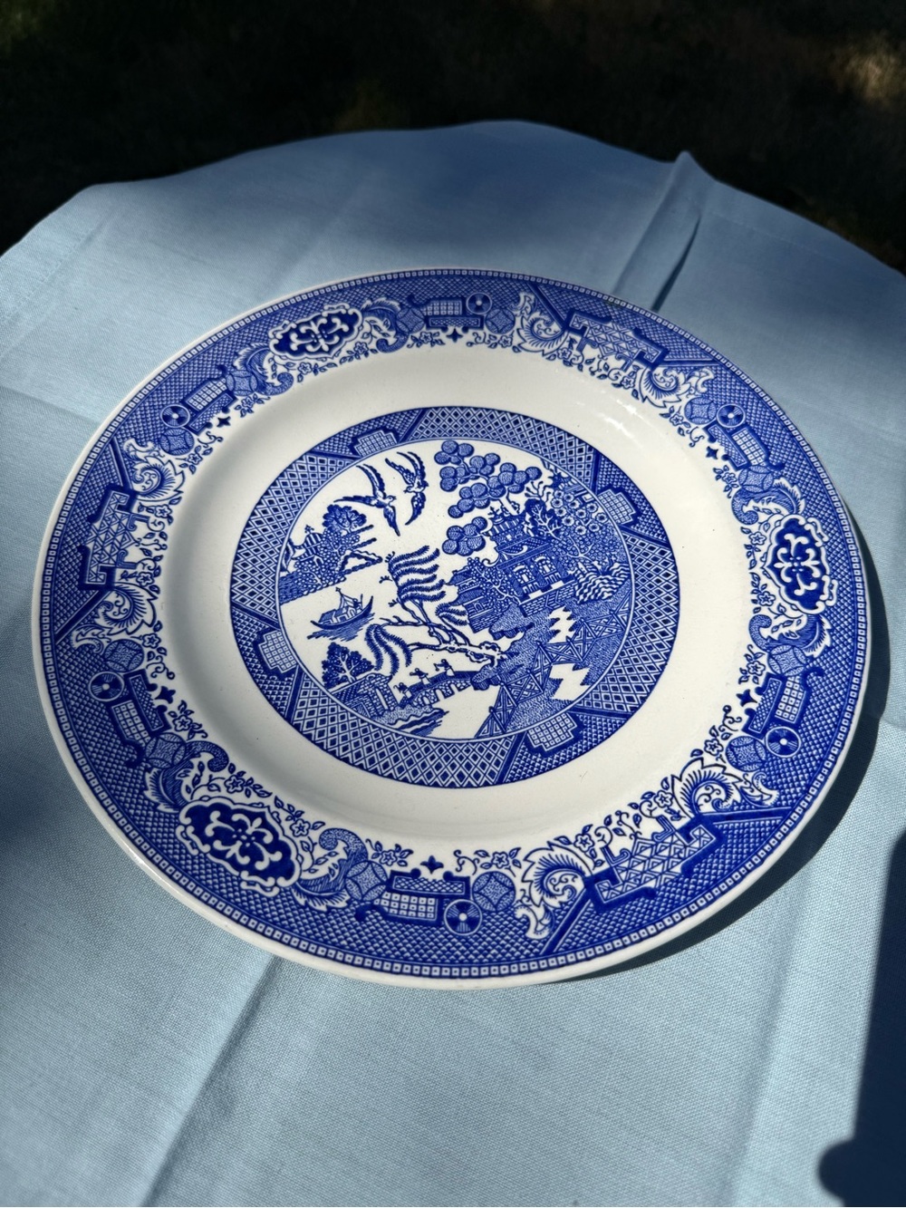Vtg Willow Ware By Royal China Dinner Plate